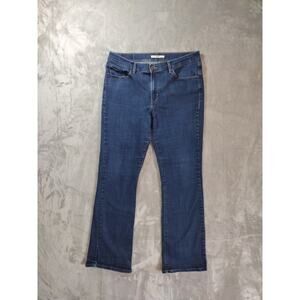 Levis Jeans Womens 14 Classic Bootcut Stretch Dark Wash Western Cowgirl Casual